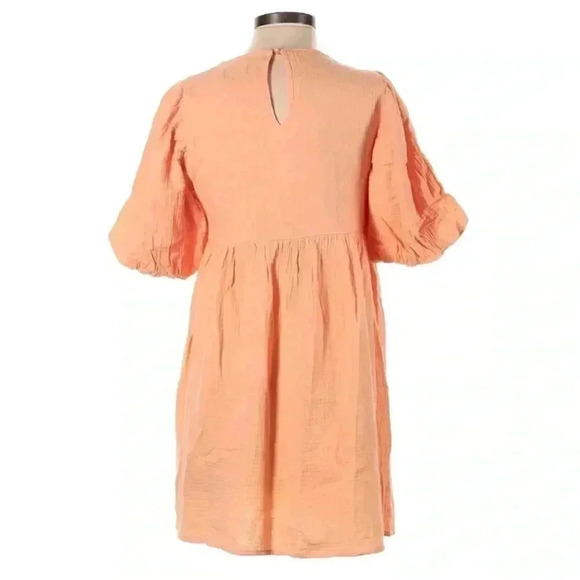 Small MABLE Renee Puff Sleeve Babydoll Dress - Picture 2 of 7